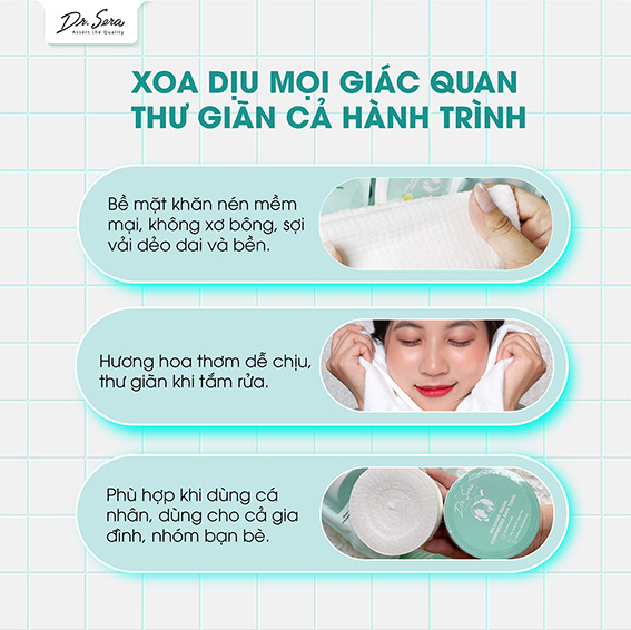 Khăn tắm nén Hàn Quốc